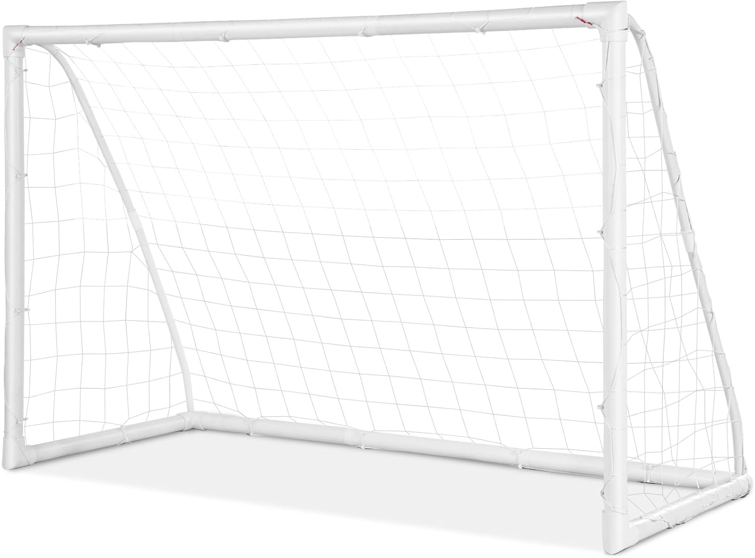 Soccer Goal, 12FT x 6FT/6FT x 4FT All-Weather Soccer Net with Frame, Quick Set-Up, Resilient Netting, Portable Soccer Goals for Backyard School Kids Soccer Training