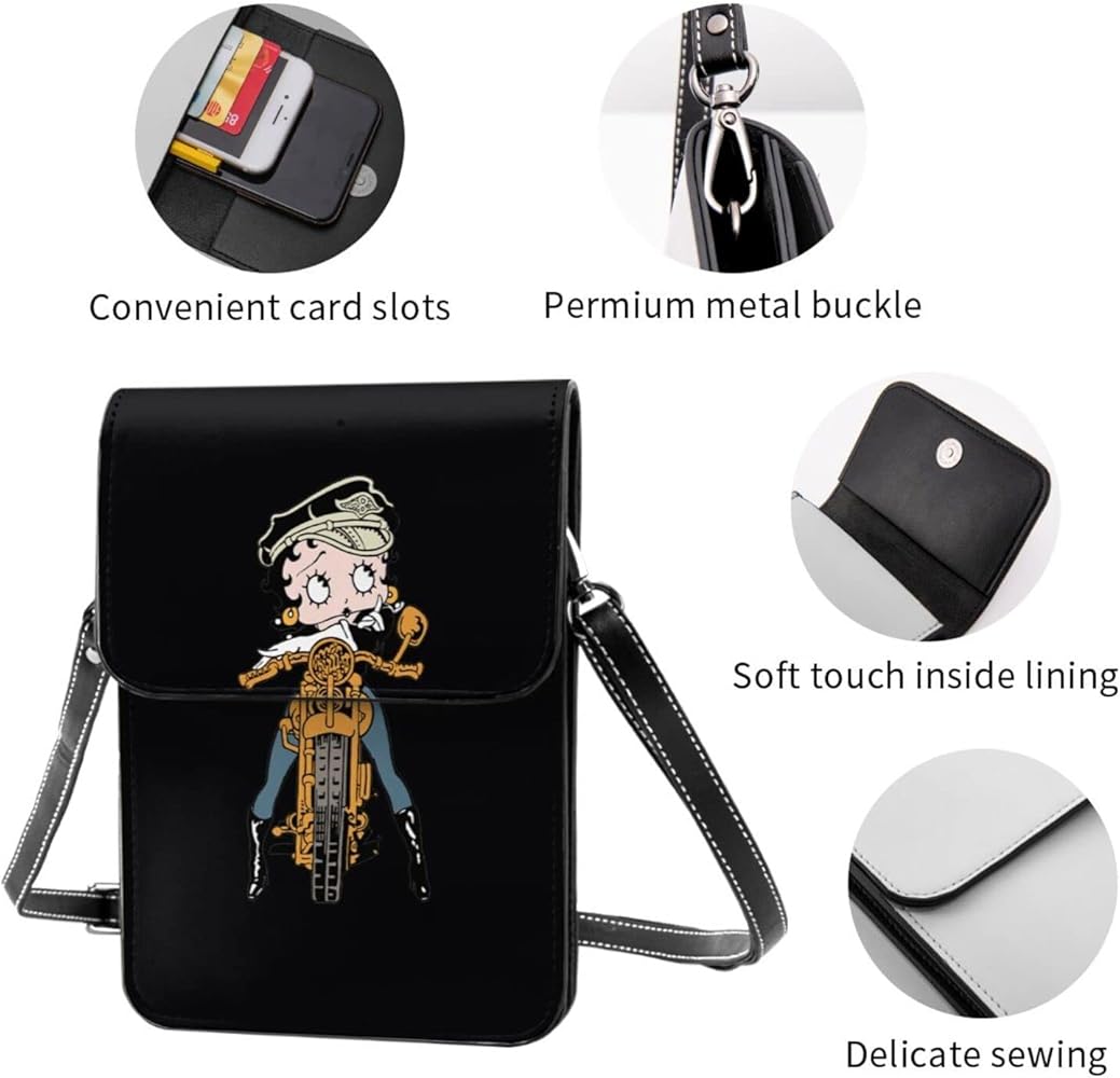 ベティちゃんポシェット Amazon | ベティちゃん ベティブープ スマホポーチ レディース 本革