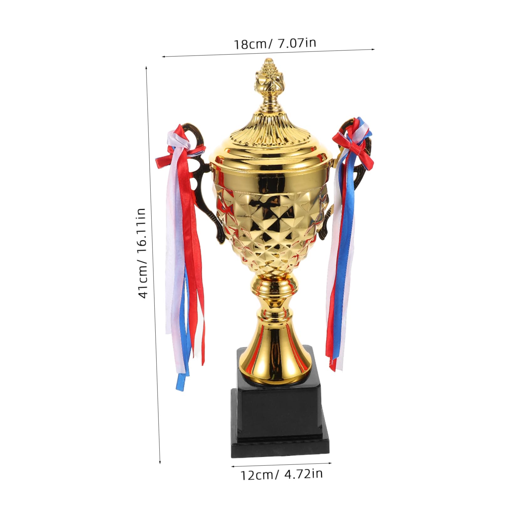 ibasenice Metalltrophäe Für Sportwettbewerbe Pokal Für Auszeichnungen Turniere Und Mannschaften Goldene Trophäe Für Preisverleihungen Und Sportereignisse