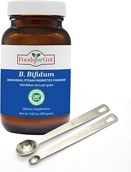 Foods For Gut Bifidobacterium Bifidum Probiotic Powder 100 Billion cfus | Made in USA | No Additives | Digestive & Immune Support | High Potency | B. Bifidum | 100 Grams 3.52 Oz