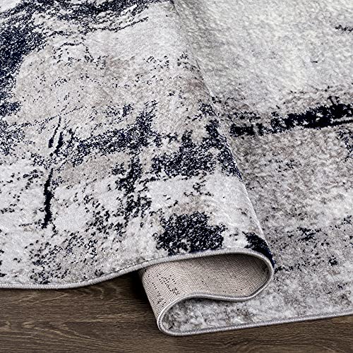 Artistic Weavers Houda Modern Abstract Area Rug, 6'7" X 9', Silver/Charcoal #TOP4