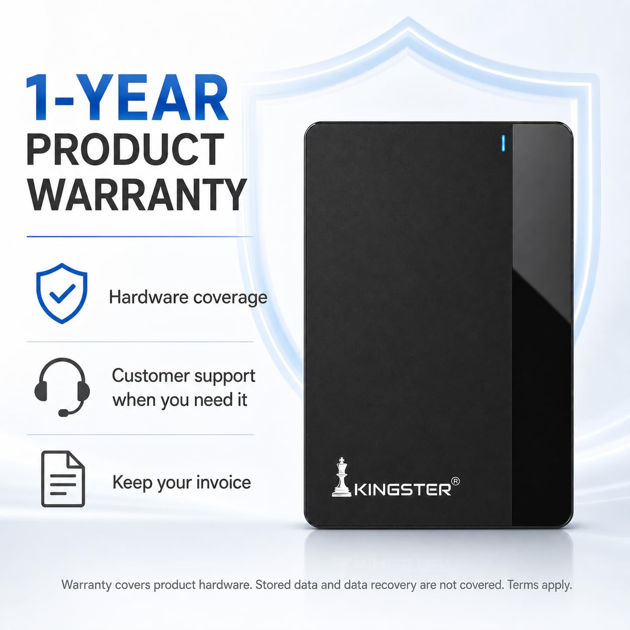 KINGSTER 1TB Portable External Hard Drive, Up to 145 MB/s, USB 3.0 2.5-Inch HDD, Ultra-Slim Plug & Play Backup Drive for Windows PC, Laptop and Mac, 1-Year Warranty, Black — Amazon image 11