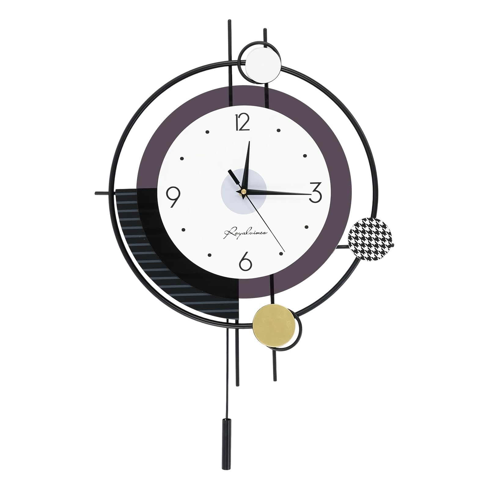 Reloj de pared moderno, estilo minimalista