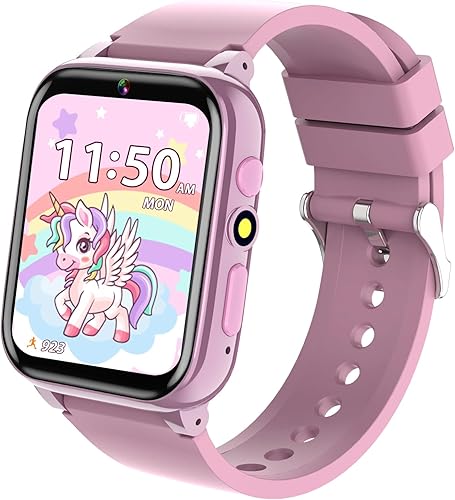 Reloj inteligente para niños de 4 a 12 años, 26 juegos, pantalla táctil HD, relojes para niños con cámara de video, reproductor de música,