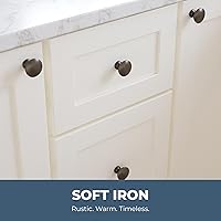 Vista 5 de Franklin Brass P29523K-SN-B - Pomo redondo con tapa plana