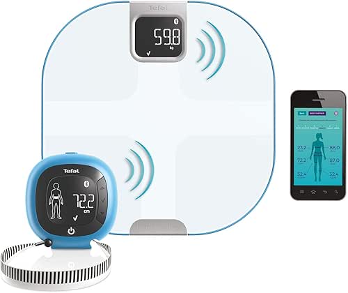 Tefal Body Partner Pèse personne, Balance connectée, Compatible Health Kit