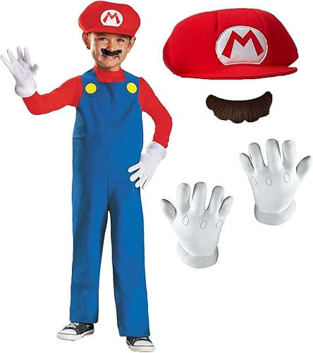 Disfraz de Mario de Super Mario Brothers de Nintendo para niños de Disguise S2T Un solo color disponible en Yaxa Colombia