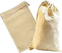 Saco Saquinho de algodão natural crú (29X47)