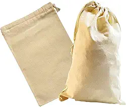 Saco Saquinho de algodão natural crú (29X47)