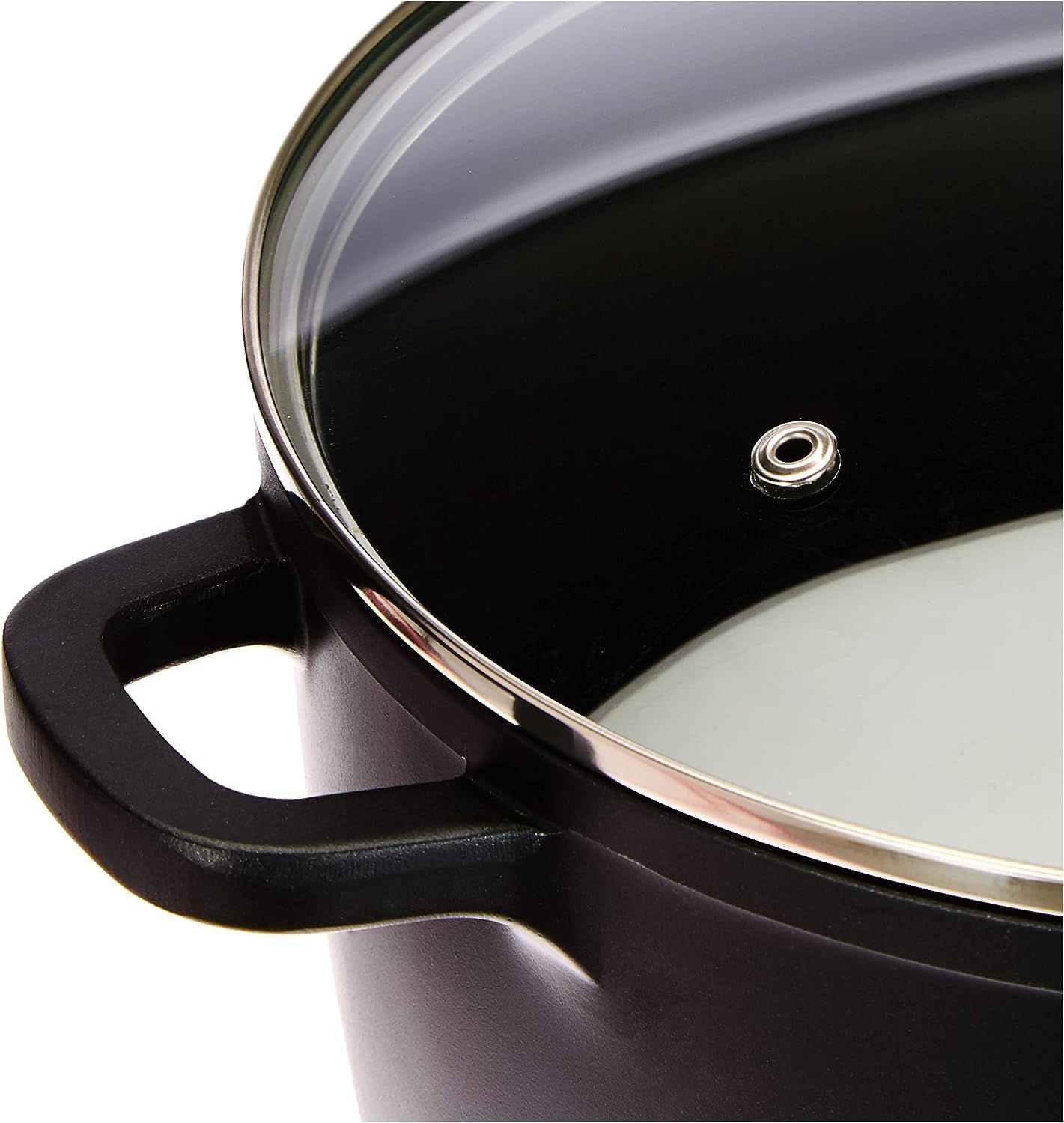 Pentola Tegame Royalty Line in Alluminio con Rivestimento Antiaderente Teflon, Coperchio in Vetro e Acciaio Inox – Adatta a Induzione, Gas, Elettrico, Ceramica e Alogeno (40cm - 19.3L)