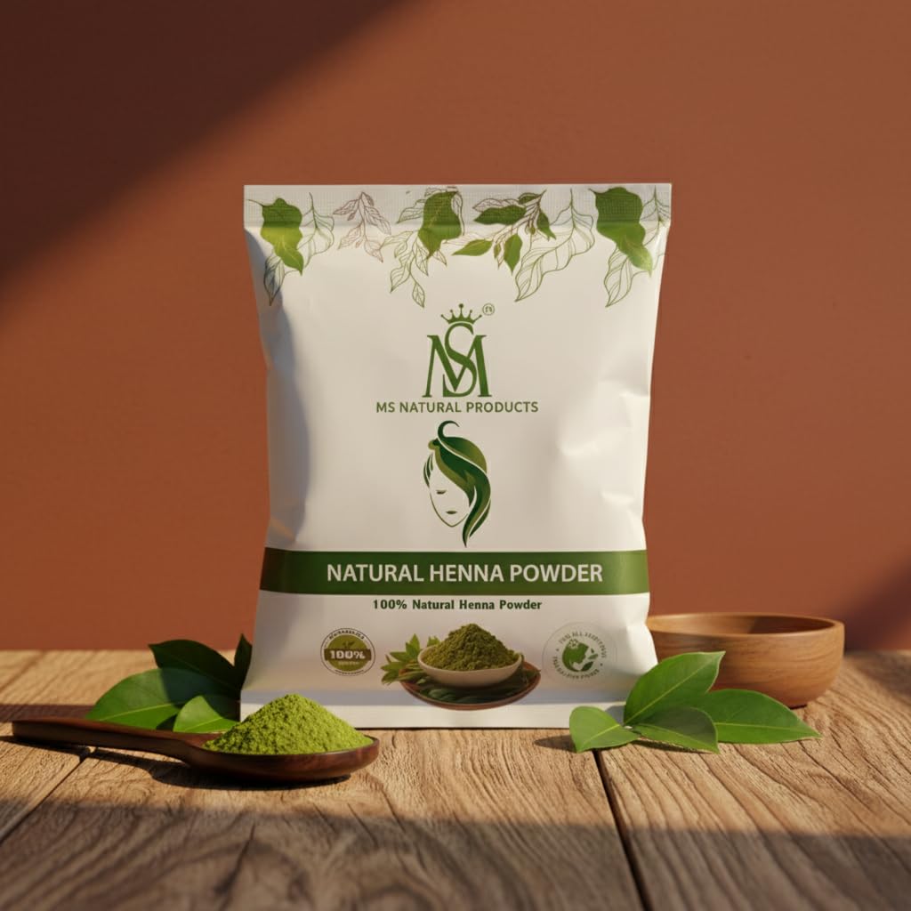 MS Natural Products Natural Henna Powder, 100% Natural, Hair Colouring-image-9