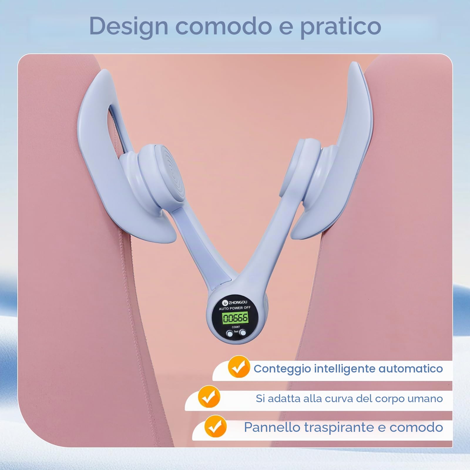 Attrezzo Interno Coscia, Allenatore per Cosce con Conteggio Intelligente, Attrezzi Esercizi Pavimento Pelvico Muscoli, Attrezzatura per Fitness Tonico della Coscia, per Gambe, Braccia, Post-Partum