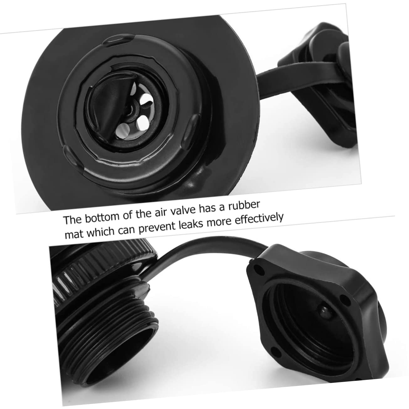 Toyvian Ugello del Gas di Boston Aria Inflazione Gonfiabile Adattatore di Gonfiaggio Gommone Adattatore Tubo Pompa di Gonfiaggio Valvola di Boston PVC Nero