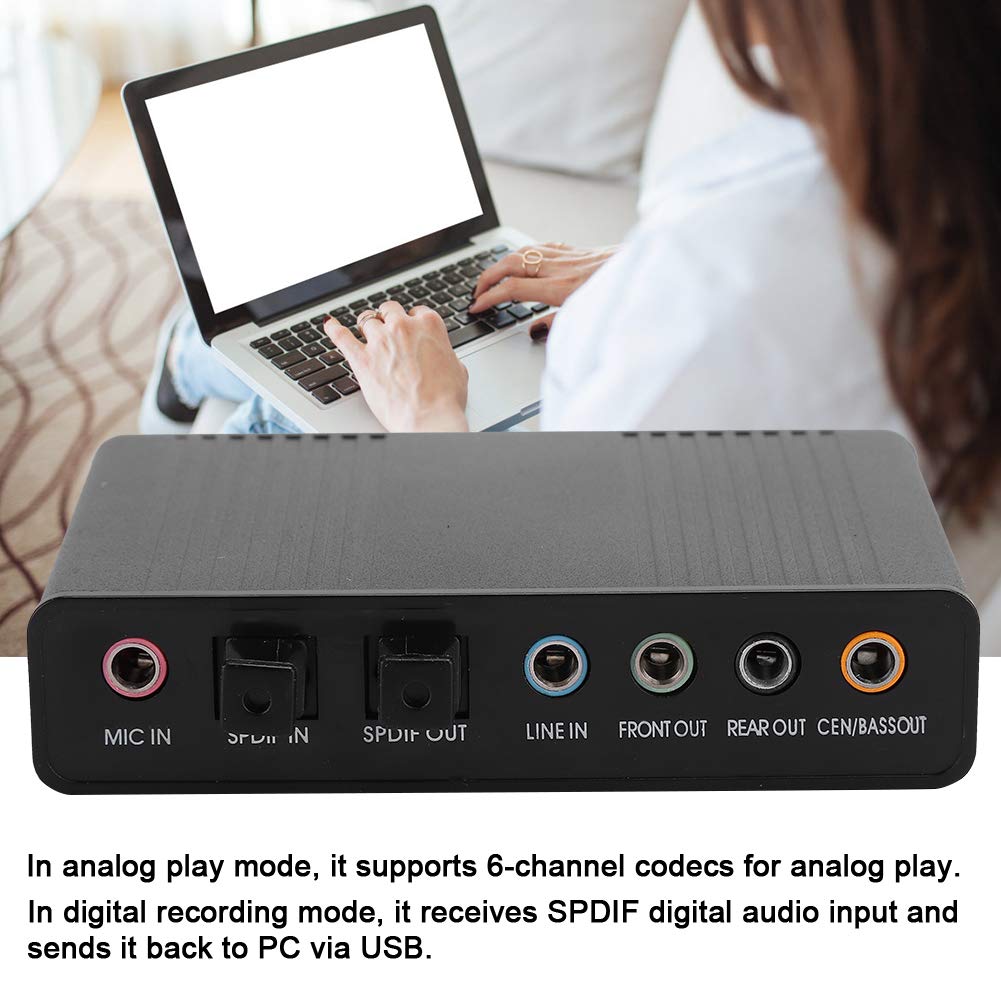 Scheda Audio Esterna USB 6 Canali 5.1 - Ottico S/PDIF Per PC Windows E Mac - Foto 7