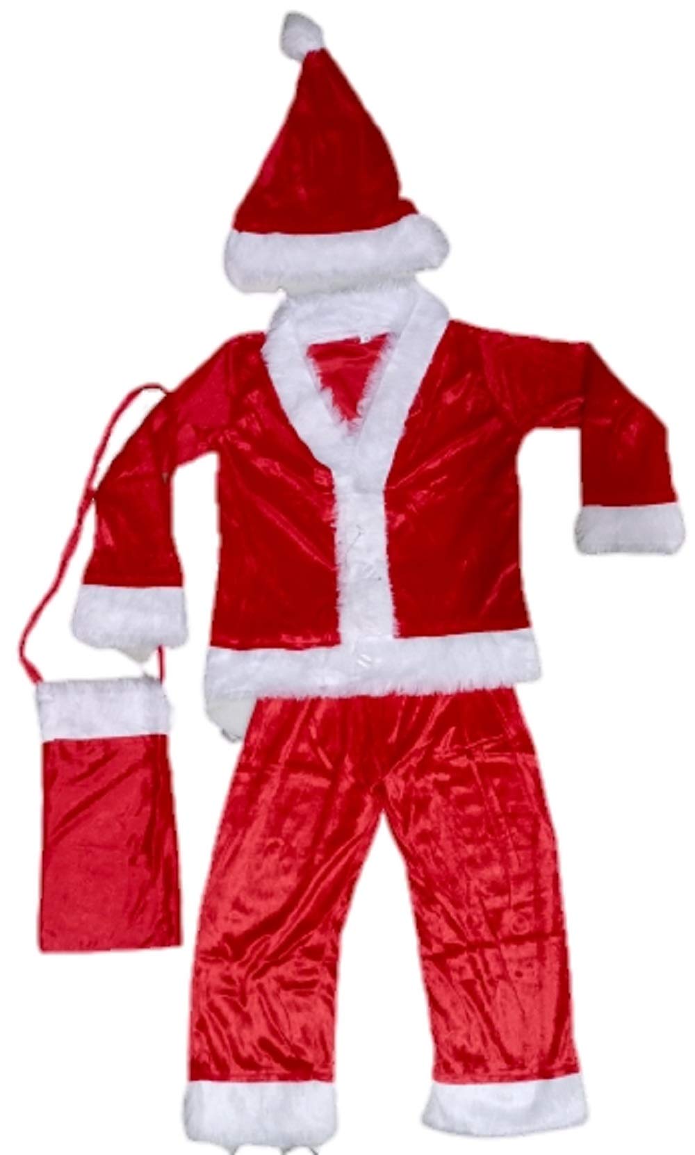 Kkalakriti Santa Claus Boy Christmas Fancy Dress Costume for Kids (9-10 Years) Red (B08NSJJM3J) Amazon Price History, Amazon Price Tracker