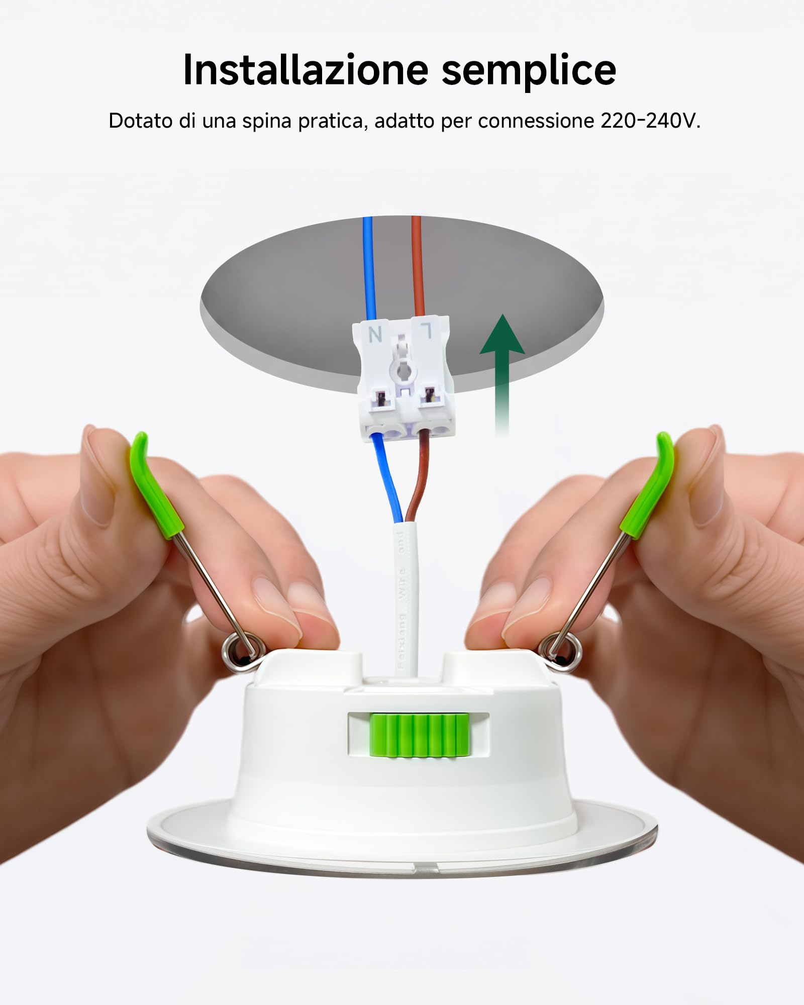Faretti LED da Incasso 6 Pezzi 4W 360LM IP65 Ø55-68mm Nichel | Faretti LED da incasso 360LM Nichel IP65 con luce 3000K/4000K/6500K regolabile e funzione dimmerabile per interni