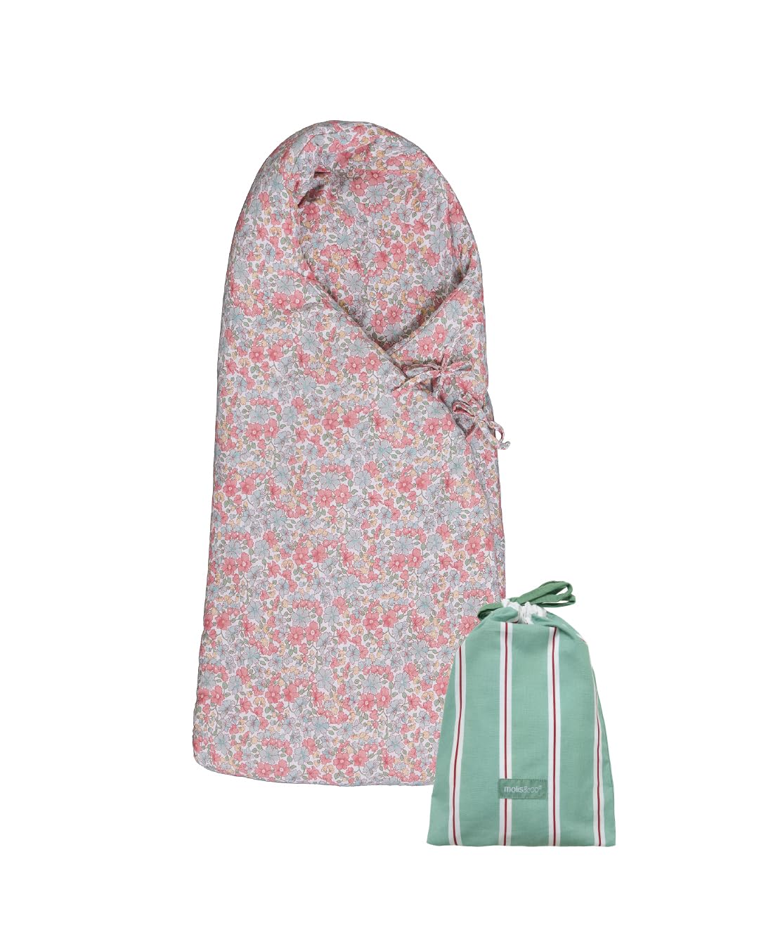 molis&co - Baby Foot Muff Winter Foot Muff - 100% Oeko-Tex Materials - Windproof Foot Muff Pram Autumn (TOG 2.5) - Suitable for All Pushchairs - Summer Bloom