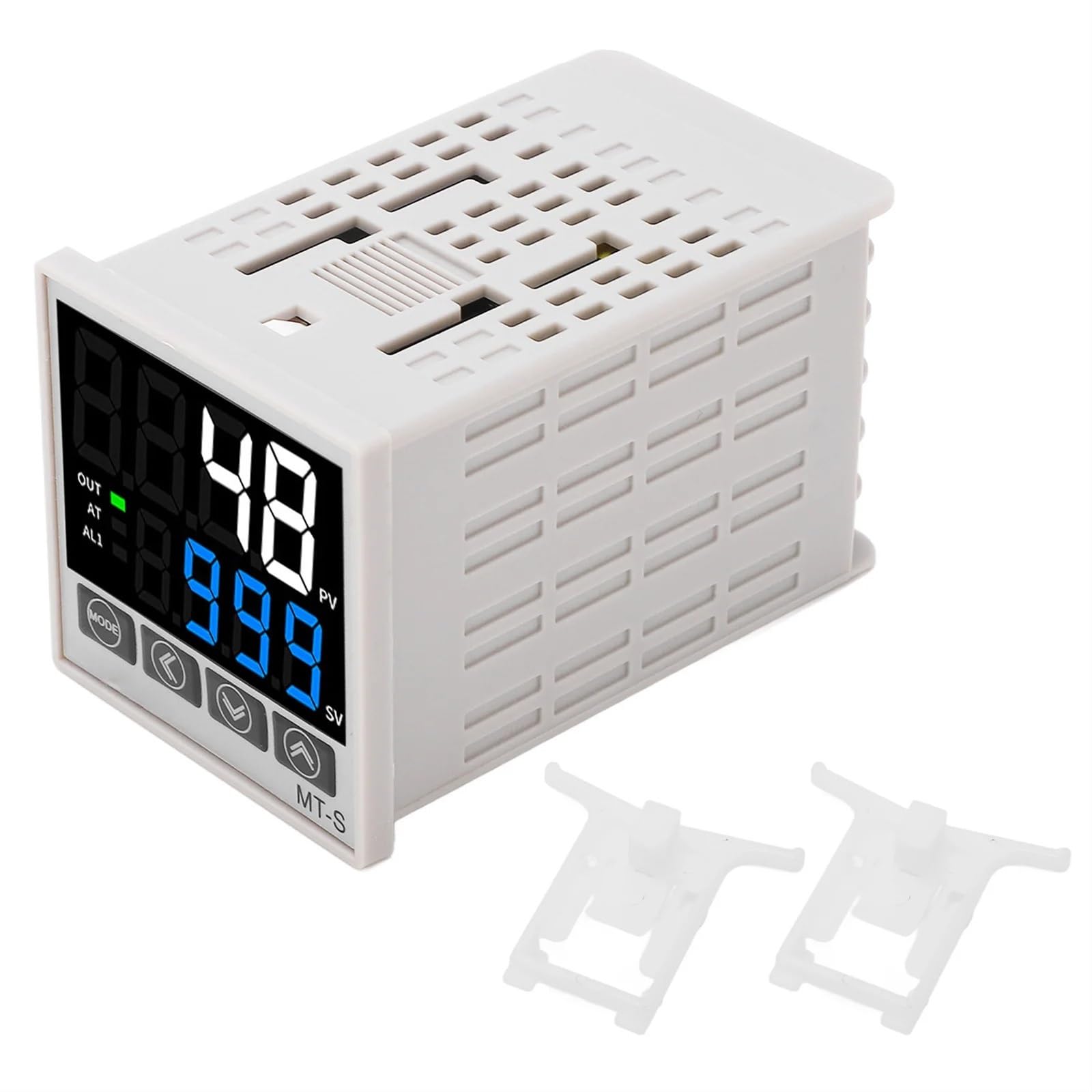 1 sztuk Zestaw regulatora temperatury PID inteligentny wyświetlacz cyfrowy przyrząd do automatycznej kontroli temperatury (72x72mm MT-M)