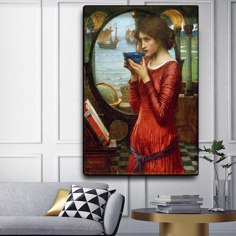 Peinture 5D William Waterhouse pour salon | Kit broderie diamant décorative 50x61