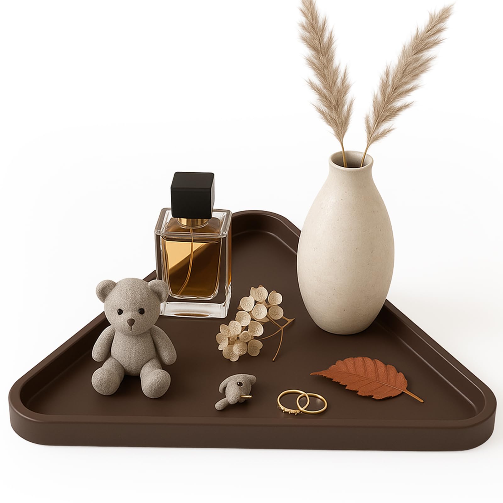 Nexum Silikonformen Gießformen 34cm Dreieck Tablett Silikon Gießformen Serviertablett Groß Raysin Schimmel Plaster Epoxidharz Gussform für DIY Dekoteller, Servierbrett