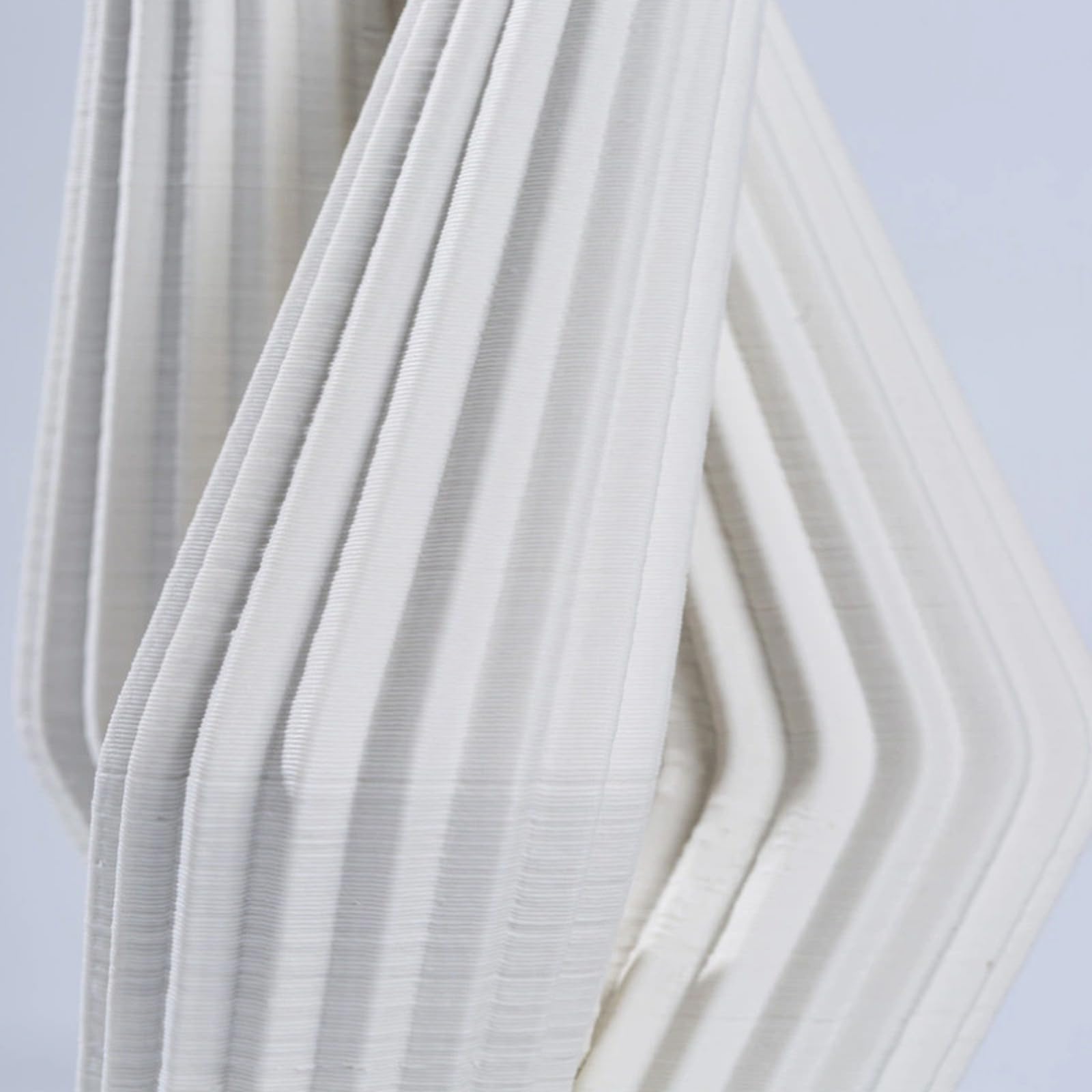 Ceramiczny wazon Technologia druku 3D na kwiaty, dekoracja trawy pampasowej, nowoczesny mały wazon do salonu Stół Biuro na farmie (biały),White