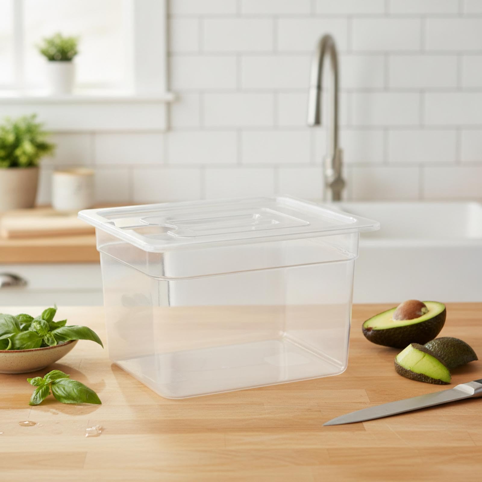 Contenitori per Cottura Sottovuoto, Pratici Accessori per La Conservazione Degli Alimenti, Contenitori Trasparenti per Apparecchi per La Cottura Sotto