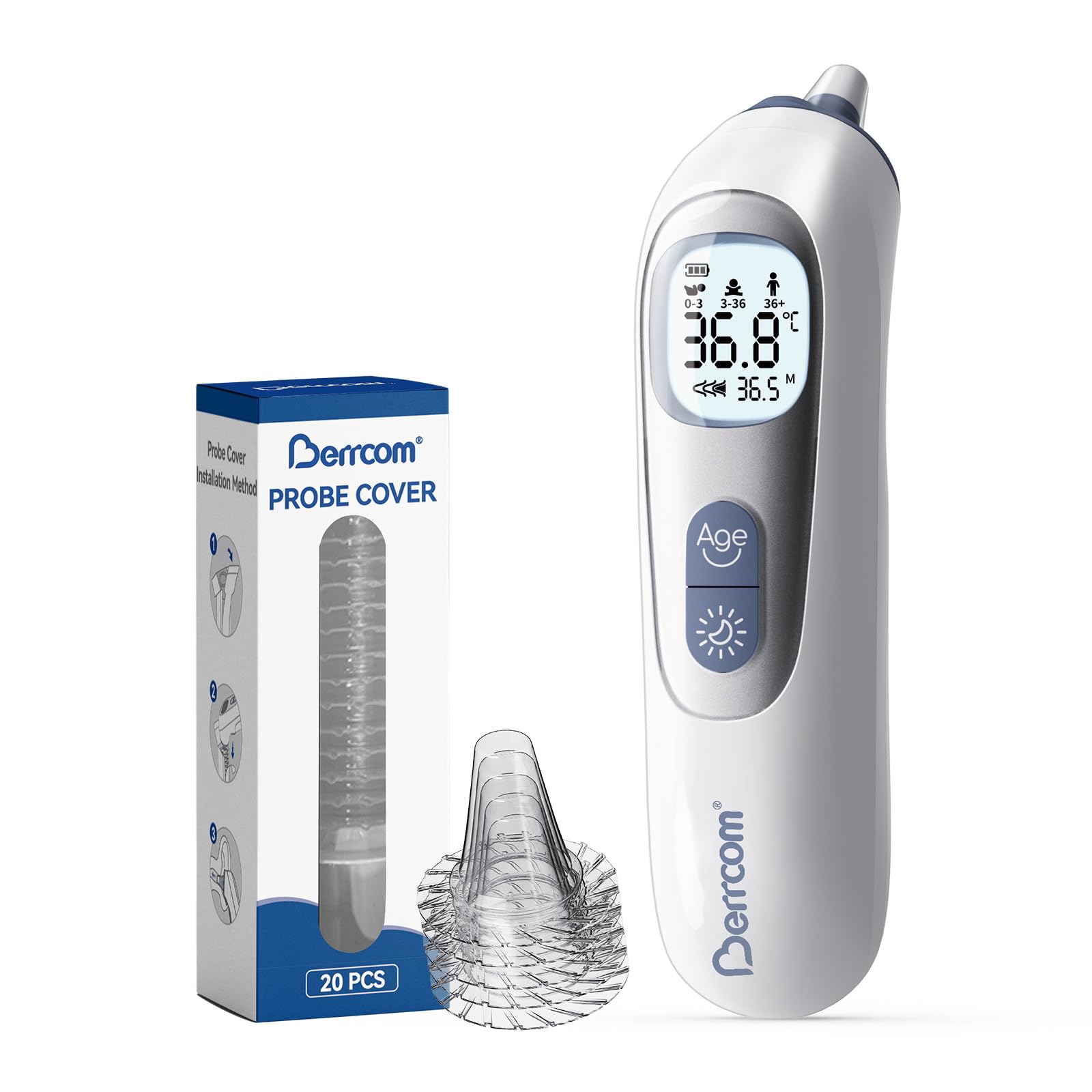 Berrcom Fieberthermometer Infrarot Digitales Stirnthermometer-2