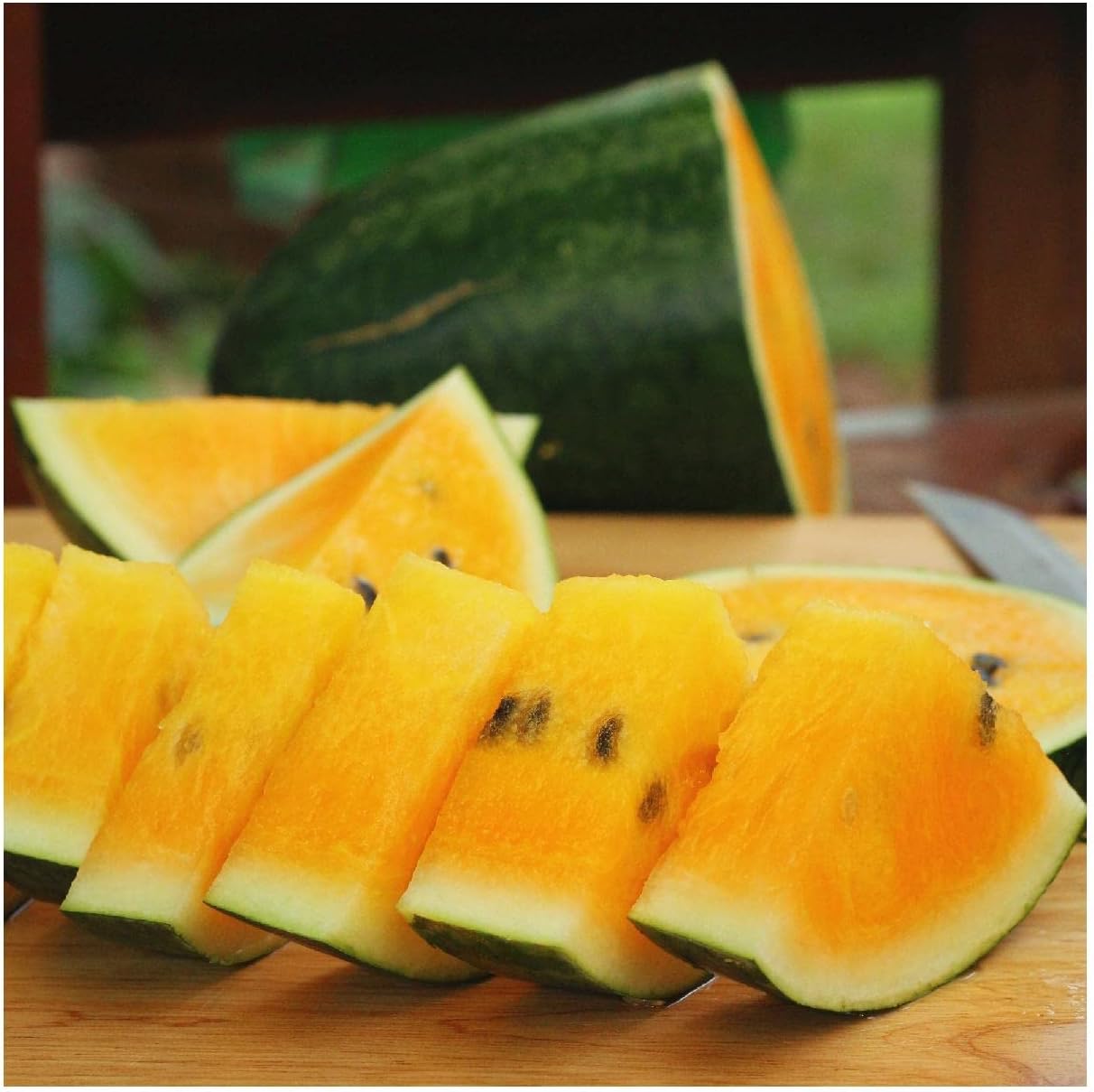 Everwilde Farms - 1/4 Lb Organic Orange Tendersweet Watermelon Seeds - Gold Vault