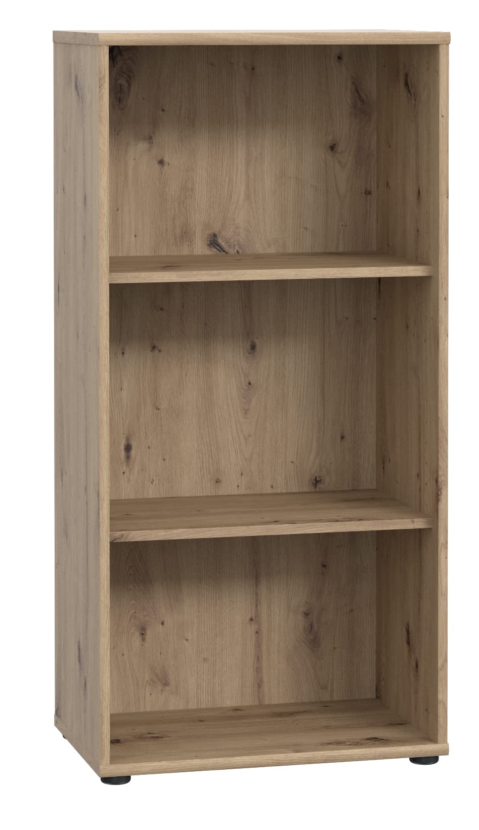 FORTE TEMPRA 2 Regal mit 2 Einlegeböden, Holzwerkstoff, Artisan Eiche Dekor, (B x H x T) 54 x 111,1 x 34,8 cm