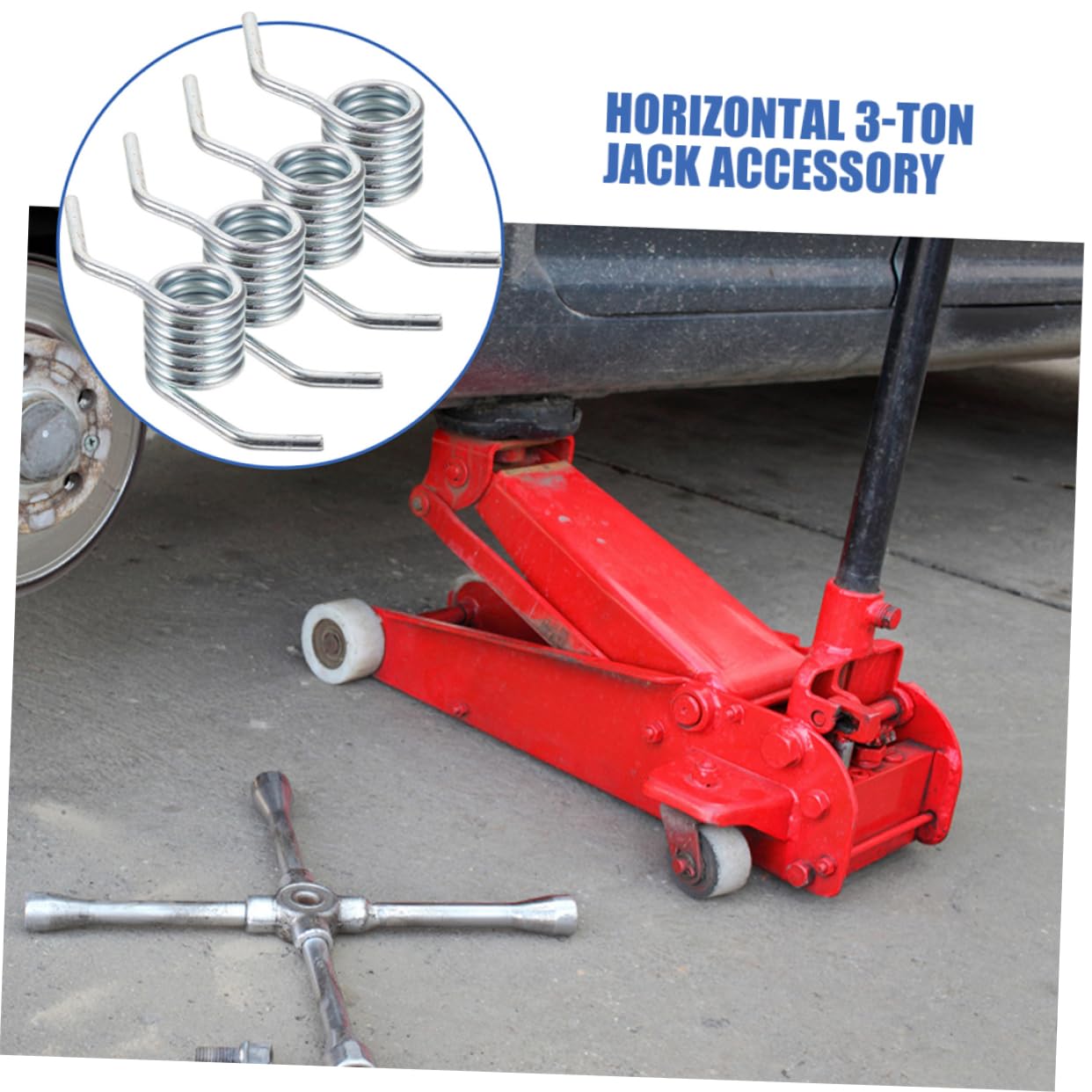 IWOWHERO 5pcs 3-ton Floor Jack Spring Reinforced Steel Jack Handle Spring for Floor Jack Repair Easy