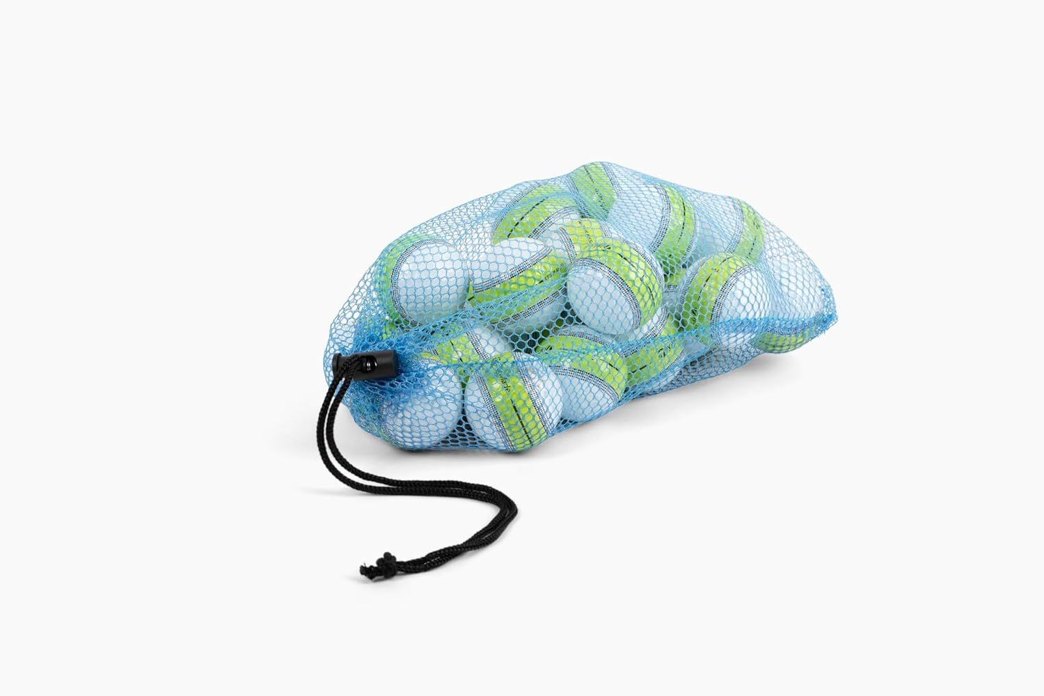 Clean Green Golf Balls Recycled and Used Golf Ball Mix for Taylormade Tour Response 2022 Stripe - Includes Recycled Golf Balls (Different Stripe Colors) and Reusable Drawstring Bag