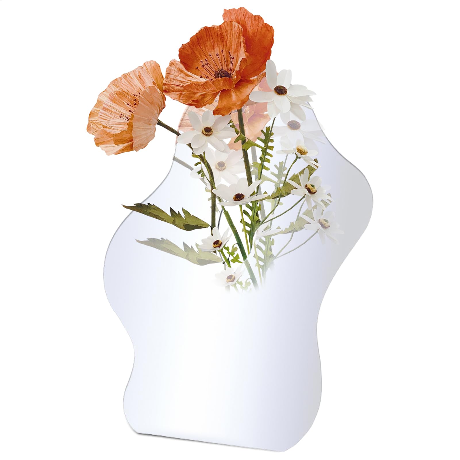 Vase avec cadre en acrylique transparent pour décoration de table moderne