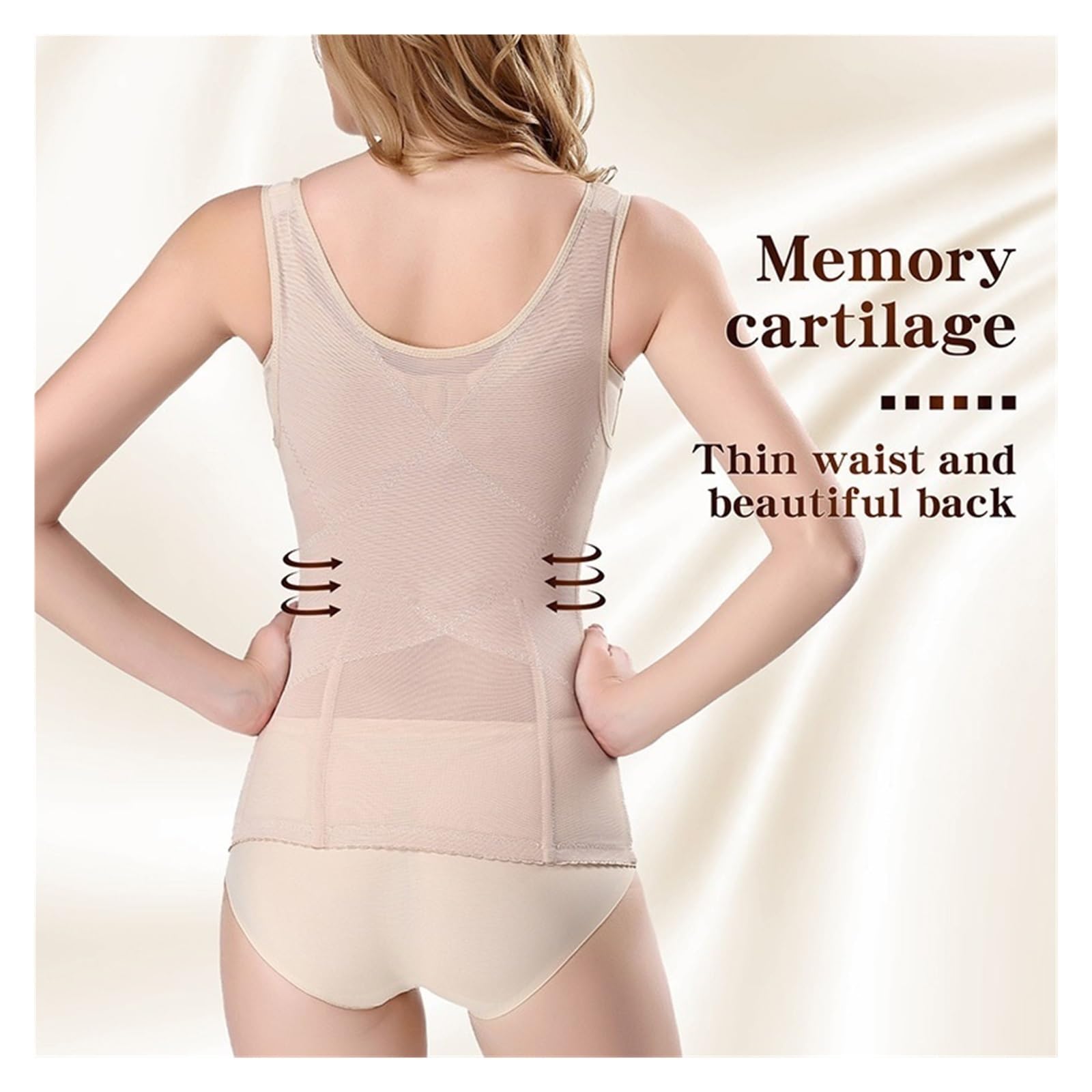 Faja Moldeadora de Cuerpo Sexy para Mujer, Talla Grande, Moldeadora de Cintura, Camiseta Interior con Seis Filas de Botones.