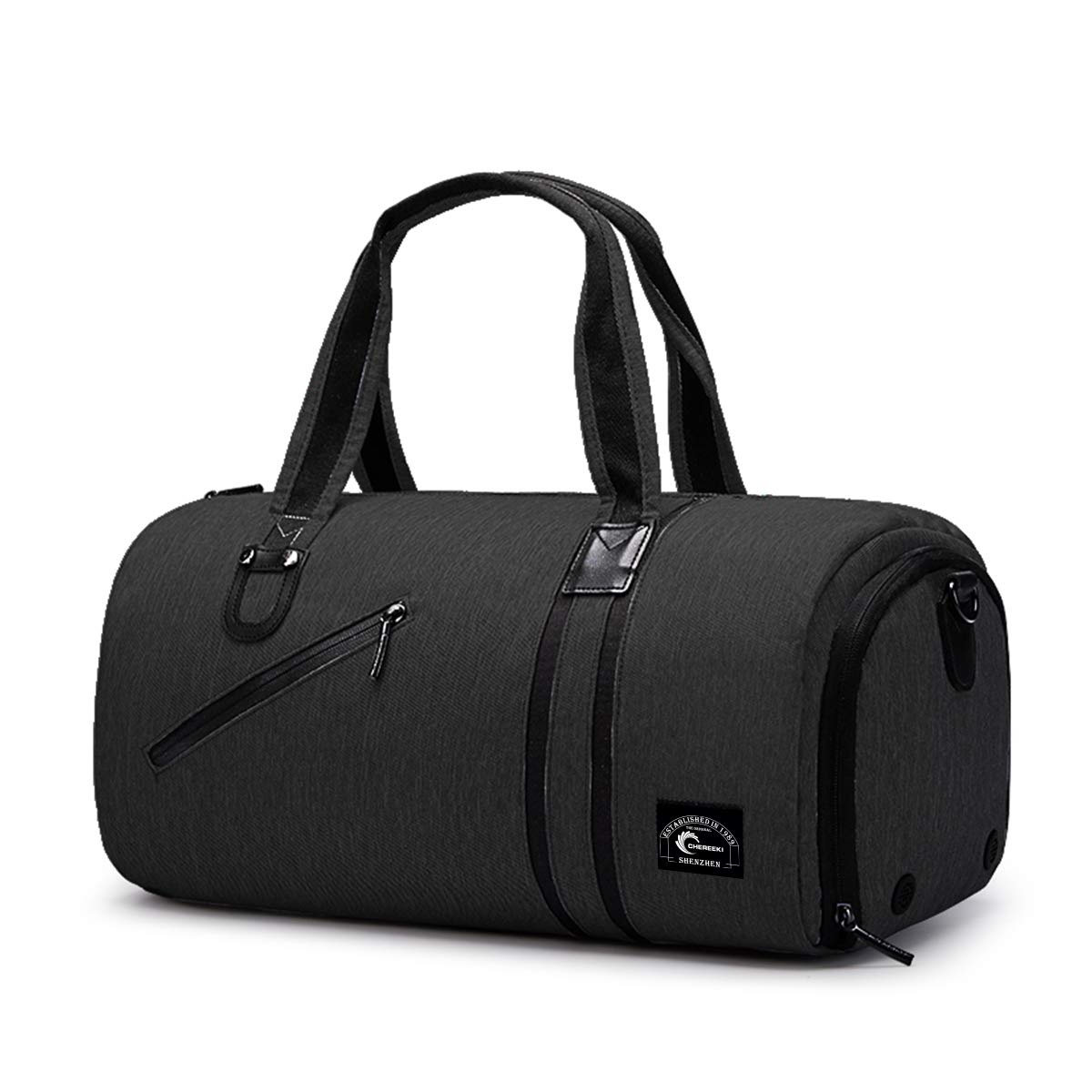CHEREEKI Duffel Bag, Sports Gym Bag with Shoes Compartment & Wet Pocket for Women and Men