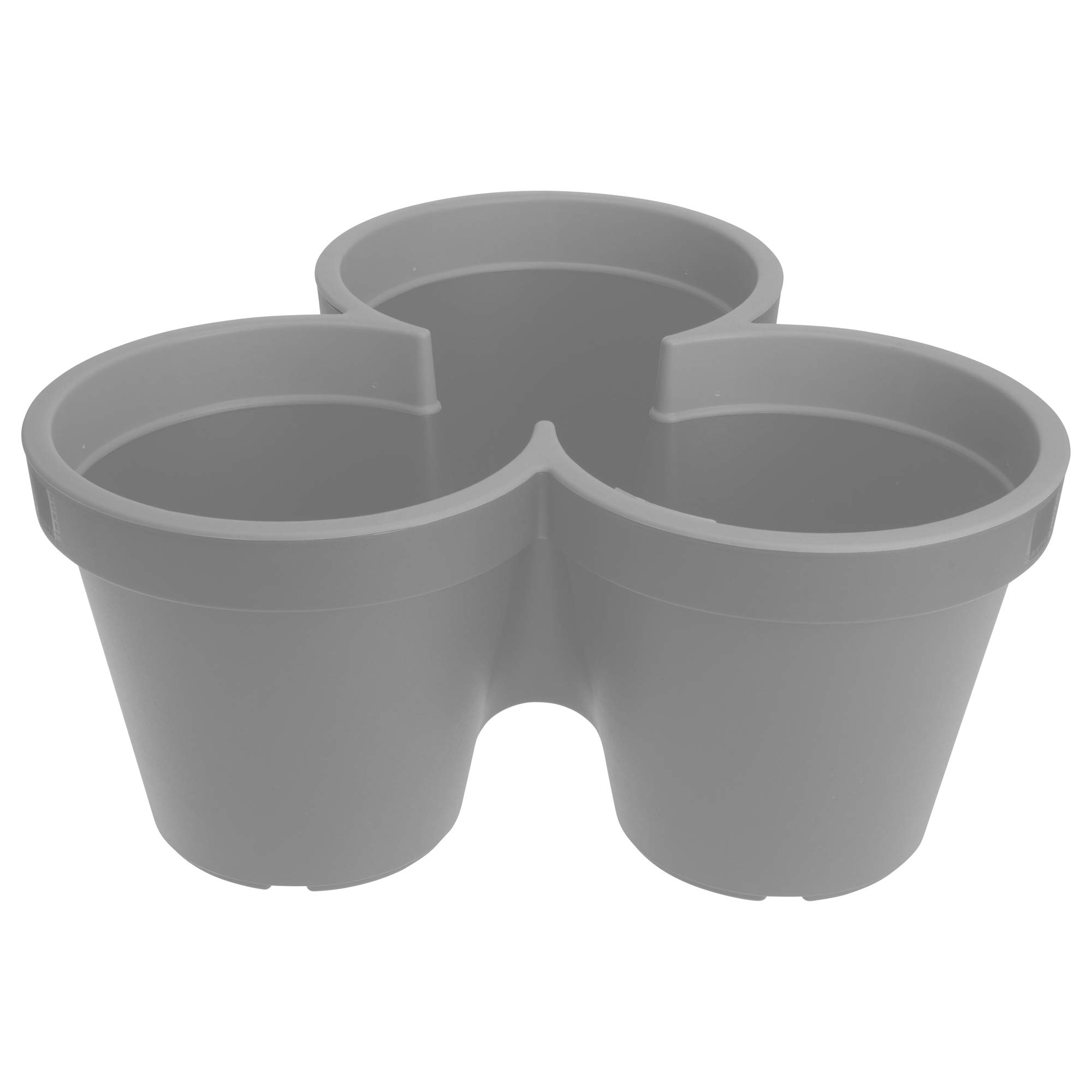 URBNLIVING Stackable Vertical Garden Planter Pot Vegetable Fruit Flower Plant Indoor Outdoor Garden Tower (Grey)