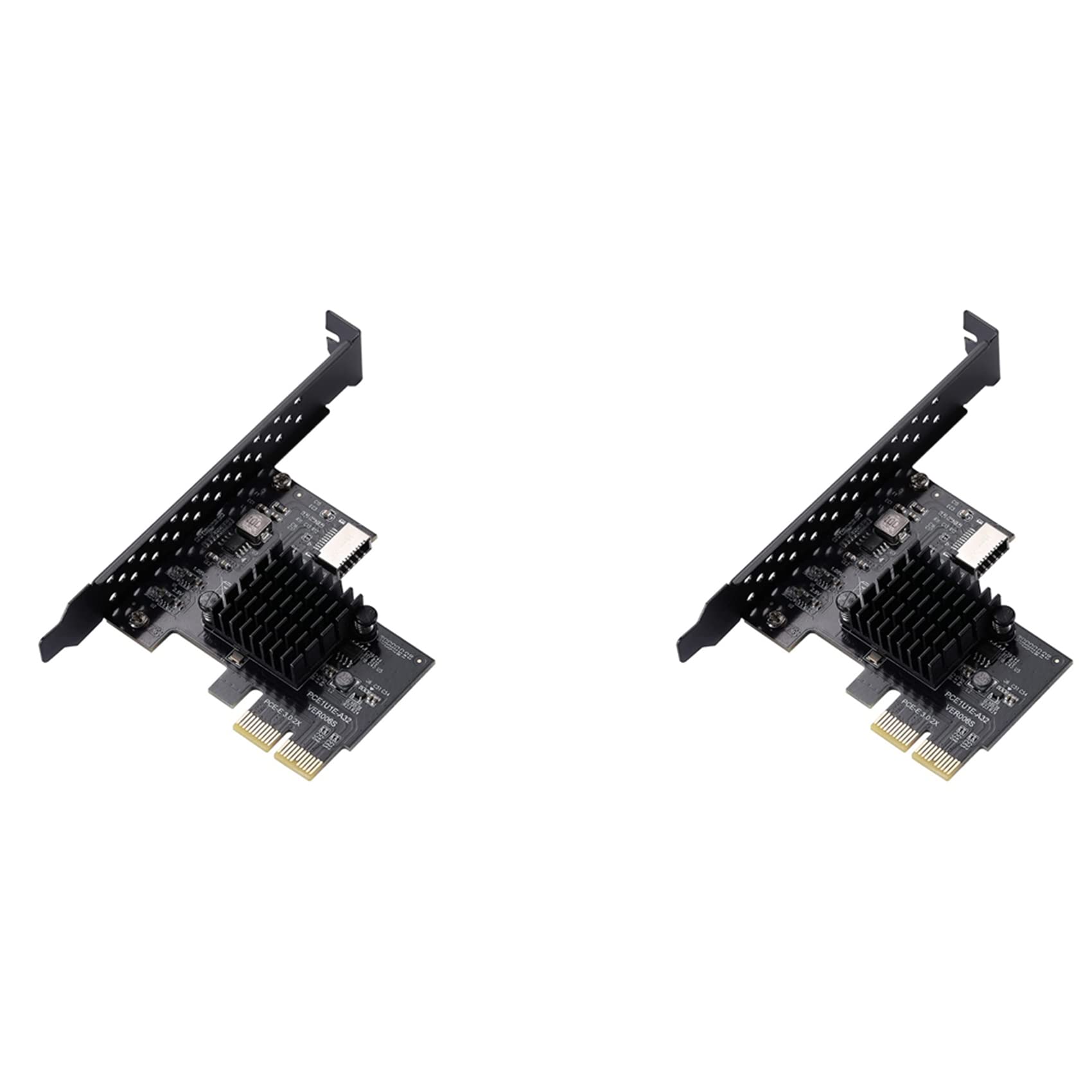 Tarjeta de expansión tipo E PCIe a USB 3.1 Gen2 frontal de 10 Gbps para panel interno de PC 8