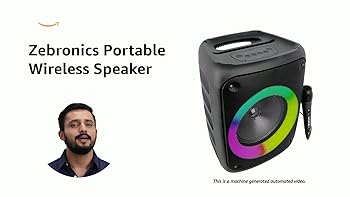 M*u様 LITTLE BUDDY LB500 Zebronics Zeb-Buddy 500 Portable Wireless Speaker with BT v5.0