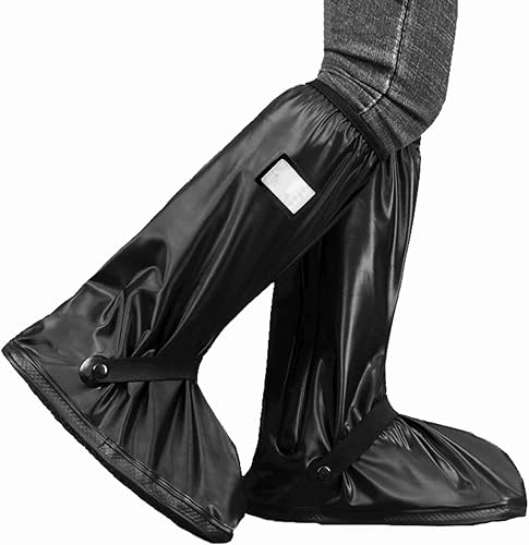 E KAINI Fundas impermeables para botas de lluvia con reflector, equipo de lluvia anti-nieve, reutilizables, para hombres y mujeres, botas de lluvia