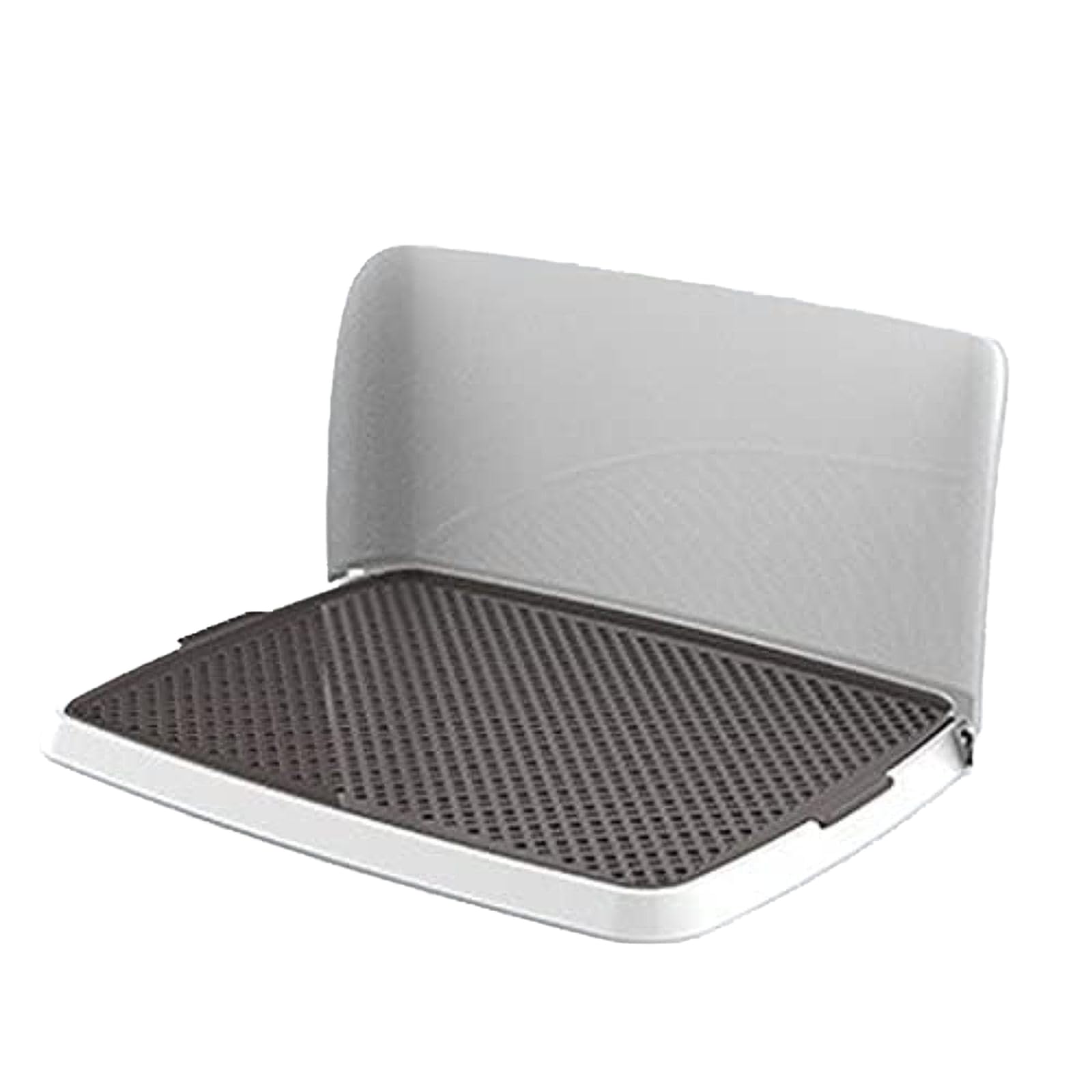 Innovative Hundetoilette, großes Hundetöpfchen, Öffnungs- und Schließdesign, Schnappgriff, maßgeschneidert für Hunde,Braun-63x49cm