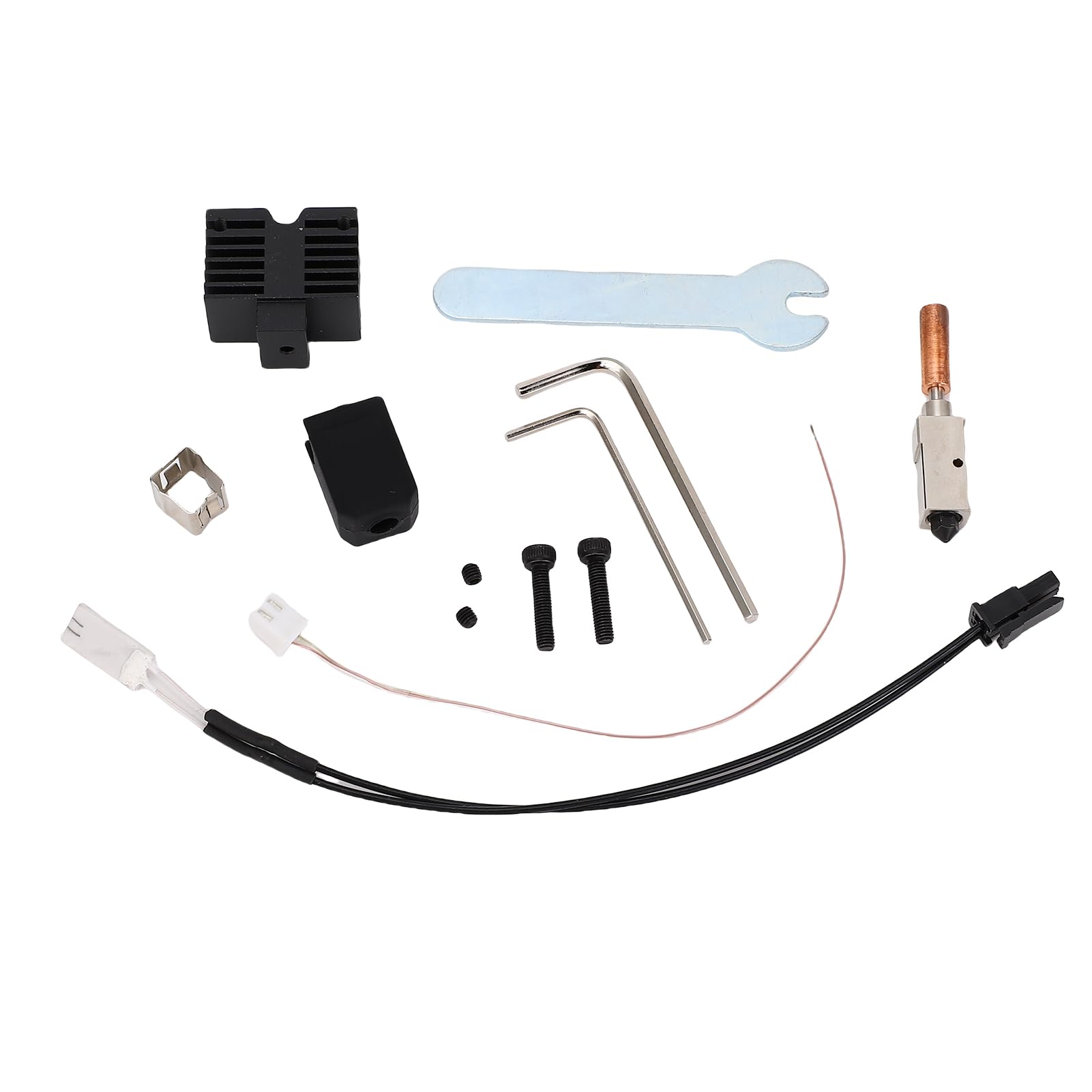 Kikumi Hotend Kit Replacement for QIDI X Smart 3, Ni Plated CrZrCu, Ceramic Heating Cylinder with Hardened Steel Nozzle for QIDI X Plus 3, X Maximum3