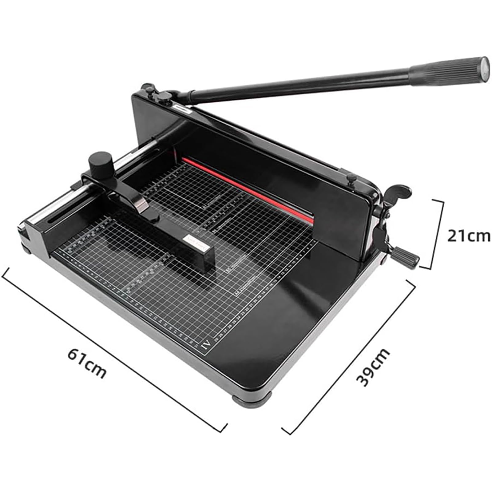 A4-Papierschneider, robuster Schneidemaschine mit automatischem Sicherheitsschutz und verstellbarem Positionierungslineal