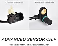 Vista 3 de SPEEDWOW Sensor de velocidad de rueda ABS delantero izquierdo derecho para Cadillac Escalade 2015-2020 para Chevy Cheyenne 2014-2018, Silverado