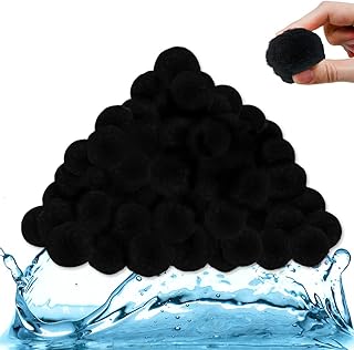 VA-Cerulean Bolas de filtro, color negro, 1400 g, sustituye a 50 kg de arena de filtro, filtro de arena para piscina, piscina, acuario