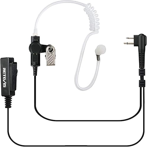 Miniatura 11 de Retevis Covert Tube Walkie Talkie Auricular con micrófono, solo compatible con Motorola R2 CP100D CP185 CP200 CP200D CLS1410 CLS1110 BPR40 BPR40D