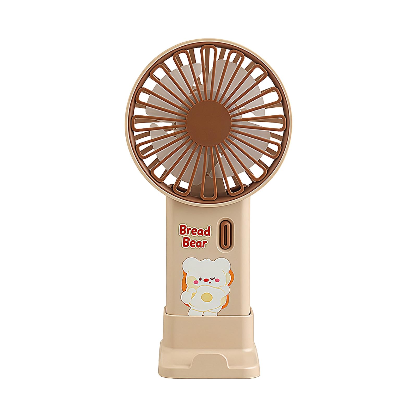 kokdid Powerful Handheld Fan with Phone Stand Rechargeable Fast Speed for Home Industrial Blower White Portable Fan Small
