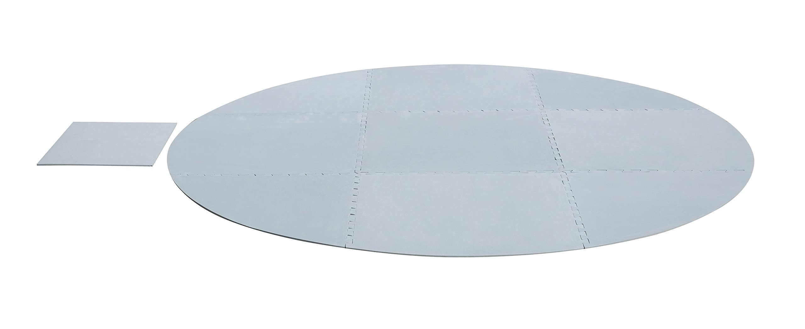 Bestway 58461 Tappeto Base per Spa, Grigio, 211x211x0.5 cm