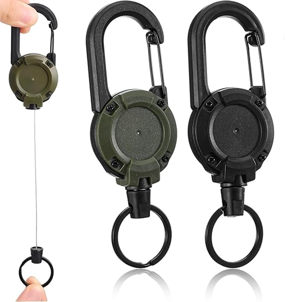 Retractable Keychain 2 Pack,Extendable Lanyard Keychain,Retractable Badge Reel,Extendable Key Ring,The Multi-Functional Key Holder is Suitable for a Variety of Scenarios-image-24