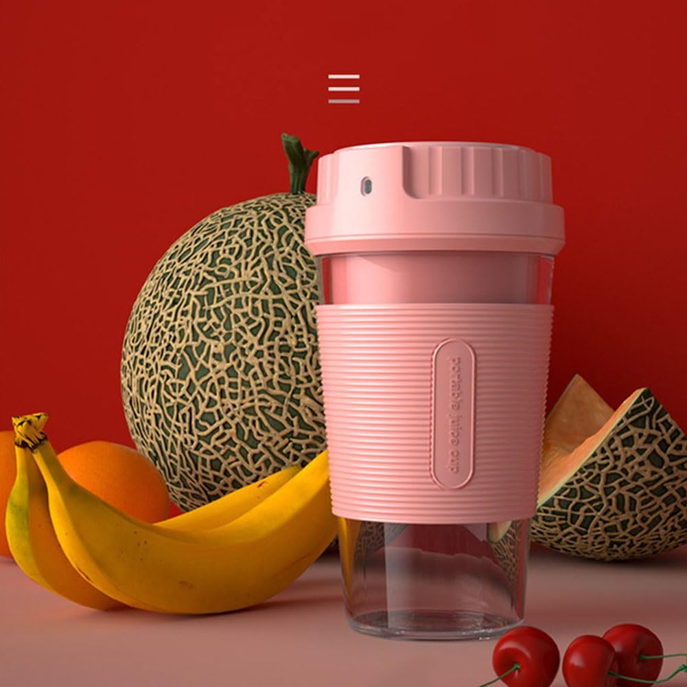PAHION Mini Blender Smoothie Maker Frullatore per Milkshake Portatile Ricaricabile Tramite USB 18000 Giri/Min con Tazza Tritan BPA da 250 Ml per Frutta, Smoothie, Milkshake, Succo 40W