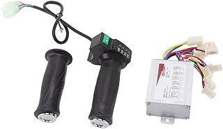 Controlador de velocidade escovado, controlador de escova de motor CC 12V 500W CC com escova de aperto giratório caixa de controle de motor para scooter elétrica de bicicleta