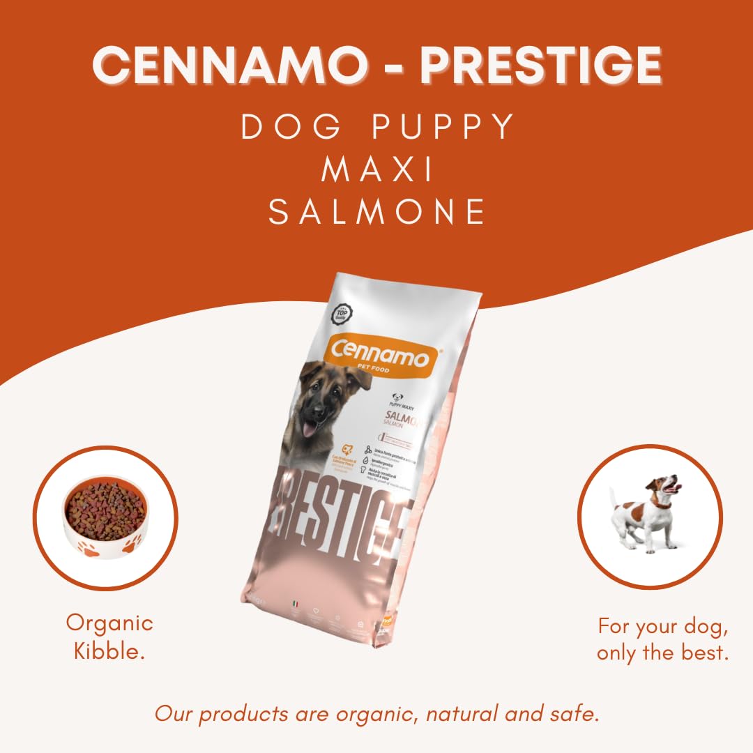 Cenamo - Comida seca completa para perros y cachorros de talla grande, producto monoproteico, 1 paquete de 12 kg